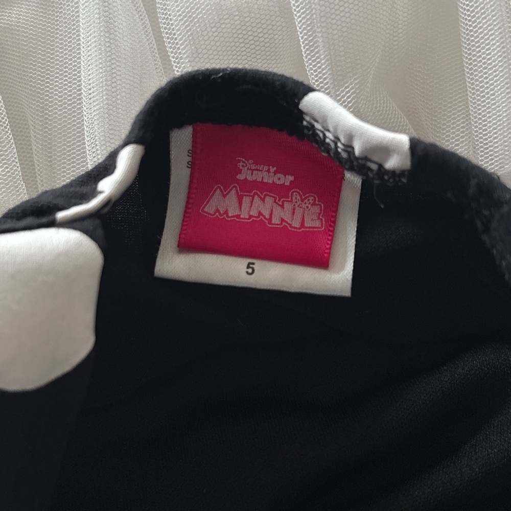 Disney Black and White Polka Dot Dress with Red Bow - Picture 4 of 4